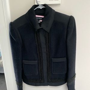 Pink Tartan tweed Chanel style Jacket